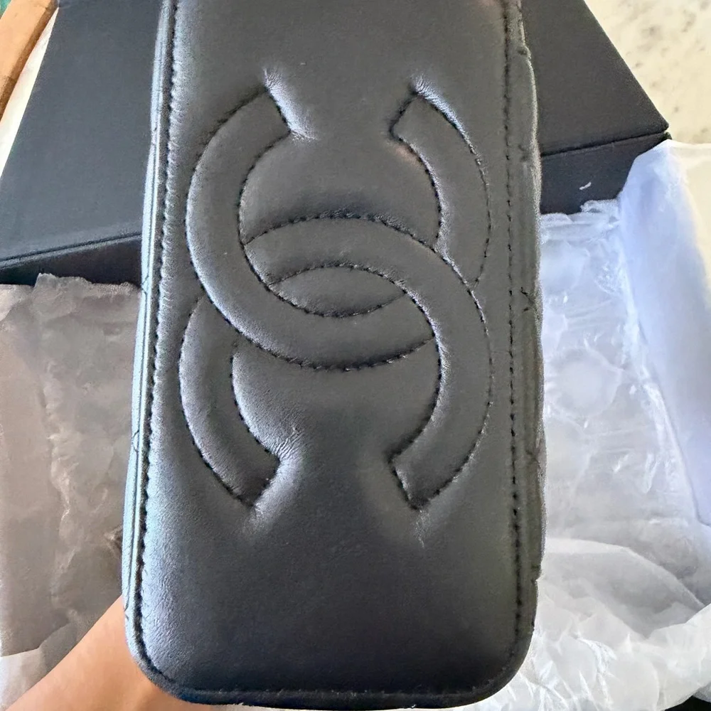 CHANEL small Vanity Crossbody with Gold Chain